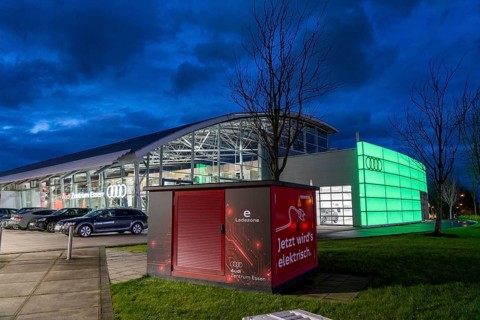 Audi Centre Essen, Gottfried Schultz Autohaus, Showroom, Essen North Rhine-Westphalia, Germany,