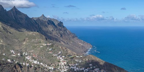 Atlantic coast near Taganana, Tagana valley, Barranco de la Iglesia, Anaga mountains, Las Montanas