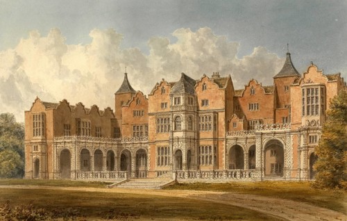 South view of Holland House, Middlesex, the Seat of Lord Holland, England, digitally restored