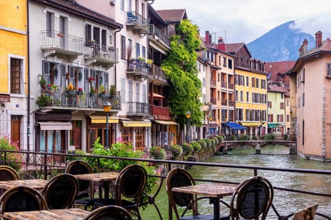 City of Annecy, Departement Haute-Savoie, region Auvergne-Rhône-Alpes, France, Europe