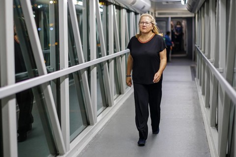 Svenja Schulze (SPD), Federal Minister for Economic Cooperation and Development, on her arrival at