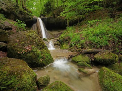 Schwarzenbach Waterfall, Baar, Canton Zug, Switzerland, Europe