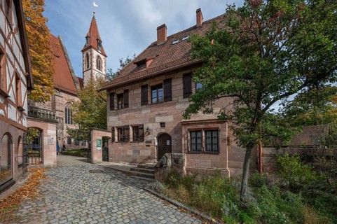 St. Nicholas and St. Ulrich Church, Kirchenberg 15, on the right of the vicarage, Kirchenberg 13,