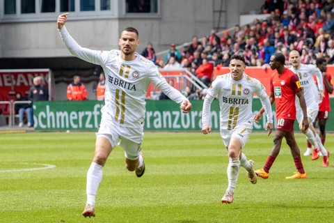 20.04.2024, Football 2nd Bundesliga, Season 2023/24, Matchday 30: 1. FC Kaiserslautern vs SV Wehen