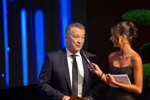 Rose garden Mannheim: Award Night 2024 / Rhine-Neckar Sport Award. Picture: Harold Kreis (coach of