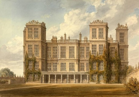 North View of Hardwick Hall, Derbyshire, the Seat of the Duke of Devonshire, England, digitally