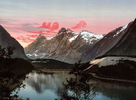 Kongen og Dronningen, Bispen, Norway, View from 1885, Historical, digitally restored reproduction