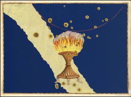 Astronomy. The celestial atlas, the Uranometria, Ptolemaic constellations, by Johann Bayer (1572 -