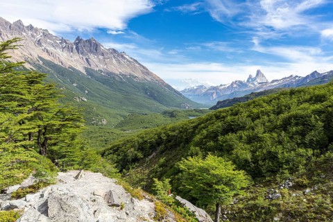 Fitz Roy mountain range, El Chalten, Santa Cruz, Argentina, South America