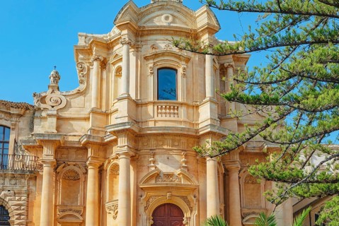 San Domenico church, Noto Valley, Sicily, Italy, Europe