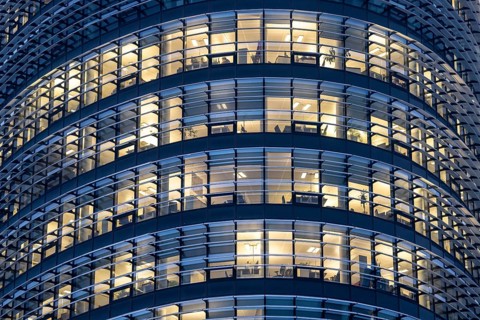 The company headquarters of Vodafone, in Düsseldorf-Heerdt, Vodafone-Campus, office tower, North