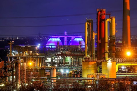Bottrop, North Rhine-Westphalia, Germany, The Prosper coking plant is one of three operating coking