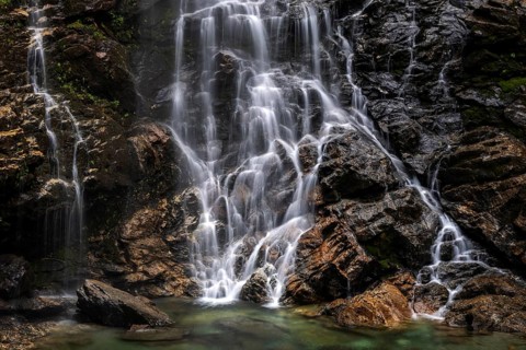 Froda Waterfall, Cascata La Froda, Sonogno, Verzasca Valley, Valle Verzasca, Canton Ticino,