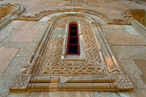 Main church in the Betania Monastery of the Nativity of the Holy Mother of God, window with