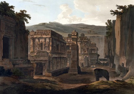 The Hindu Kailasa Temple of Ellora in the state of Maharashtra is the largest rock-cut temple in