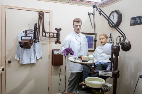Holdrege, Nebraska - A dentist's office in the Nebraska Prairie Museum.