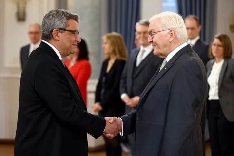 Mohamed Abdelsattar Mohamed Elbadri Egypt is received by Frank-Walter Steinmeier (President of the