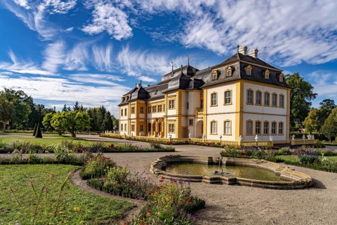 Veitshöchheim Palace and Rococo Court Garden, Lower Franconia, Bavaria, Germany, Europe