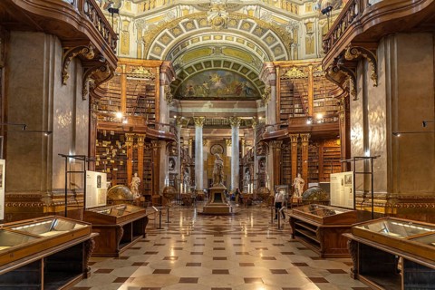 State Hall of the Austrian National Library in Vienna, Austria, Europe