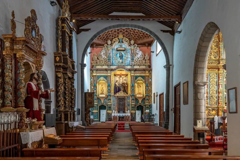Interior of the church Ermita de San Juan Bautista Puerto de la Cruz, Tenerife, Canary Islands,