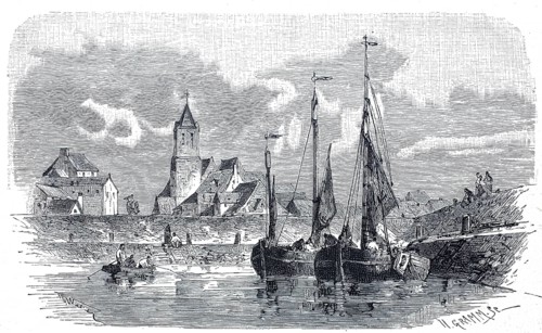 Blankenberge on the North Sea coast, around 1900, Flanders, Belgium, reproduction of an original,