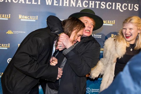 Lars Eidinger, Ben Becker and Lilith Maria Dörthe Becker at the premiere of the 20th Original