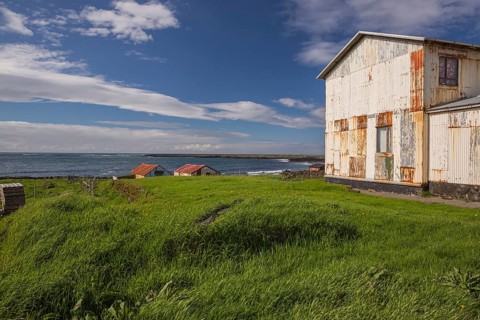 Farmhouse east of Grindavik, located on Reykjanes headland on the southwestern tip of