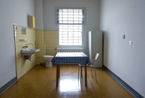 Berlin, 12.09.2008, View into a cell of the prison hospital of the Ministry for State Security,