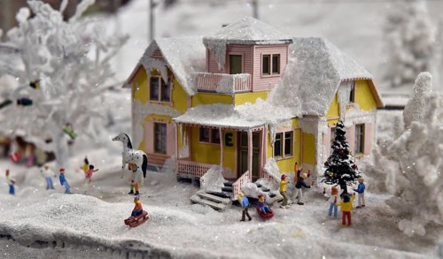 The Pipi Longstocking House in Miniatur Wunderland Hamburg, Germany, Europe