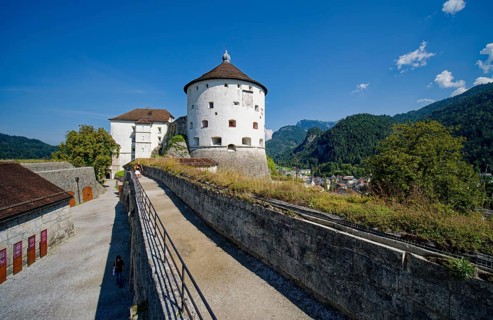 Wallachenbastion, medieval fortress Kufstein with the museum, Kufstein, Tyrol, Austria, Europe