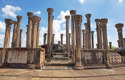 Mandalagiri Vihara or circular relic house, Medirigiriya, Central Province, Sri Lanka, Asia