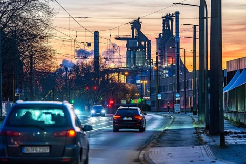 Duisburg-Bruckhausen steel site, ThyssenKrupp Steel, blast furnaces 8 and 9, on