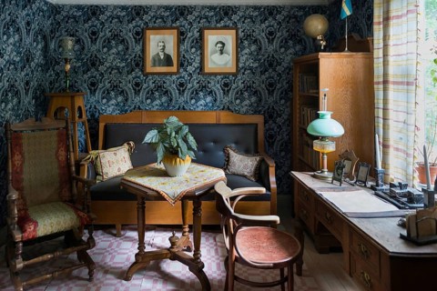Historic Swedish living room, living, lifestyle, history, house, historic, table, living, old,