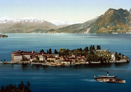 Isola Bella, general view, Lago Maggiore, Italy, general view, Lake Maggiore, Italy, Historic,