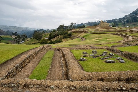 Overall view of the site of Ingapirca, Ingapirca, Canar Province, Ecuador, South America