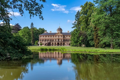 Park and Favorite Palace in Rastatt, Baden-Württemberg, Germany, Europe