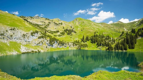 Seealpsee, Allgäu Alps, Allgäu, Bavaria, Germany, Europe