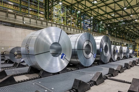 Dortmund, North Rhine-Westphalia, Germany, ThyssenKrupp Steel, FBA 10 hot-dip galvanising line 10,