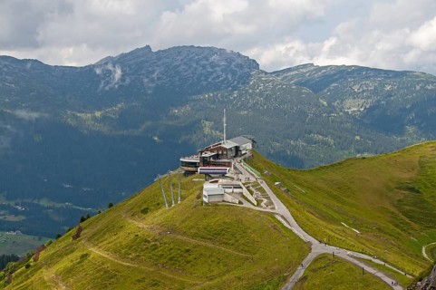 Kanzelwandbahn mountain station, Kleinwalsertal, Allgäu, Vorarlberg, Austria, Europe