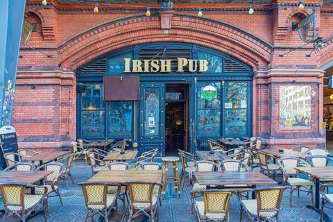 Irish pub on Henriette-Herz-Platz in Berlin, Germany, Europe