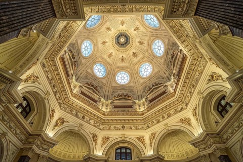 Dome in the Natural History Museum Vienna, Austria, Europe
