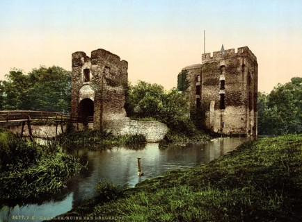 Brederode Castle, Ruïne van Brederode, partially rebuilt ruins of a medieval castle southwest of