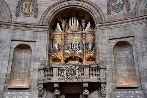 Frederik's Church organ, also called Marble Church, Copenhagen, Denmark, Europe