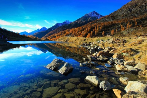 Grundsee, Lötschental, Valais, Switzerland, Europe