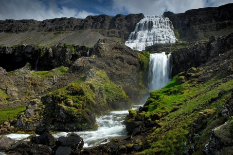 Waterfall Dynjandifoss, Fjallfoss, Westfjord's, Iceland, Europe