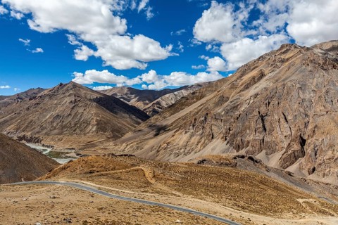 Manali-Leh road to Ladakh in Indian Himalayas. Ladakh, India, Asia