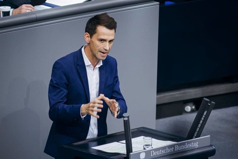 Andreas Audretsch, Alliance 90/The Greens, recorded as part of a speech on the topic of internal