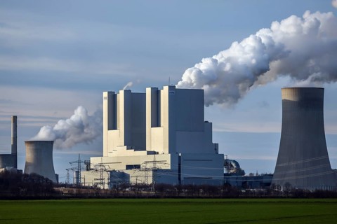 Grevenbroich, North Rhine-Westphalia, Germany, RWE Power AG Neurath power plant, lignite-fired