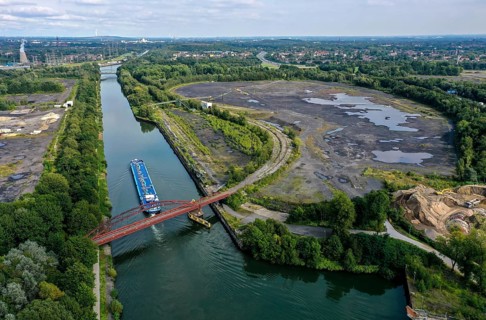Essen, North Rhine-Westphalia, Germany - FREIHEIT EMSCHER urban development project. The cities of