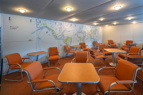 Replica of the saloon in the Zeppelin LZ 129 Hindenburg, Lake Constance Air and Space Museum,